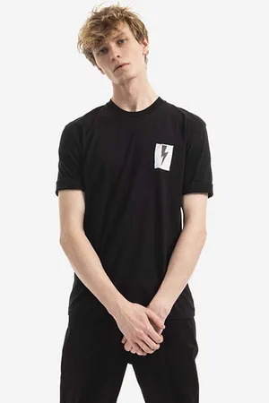 Neil Barrett Neil Barett t-shirt bawełniany Flag Bolt kolor z nadrukiem BJT068S.S536S.1118