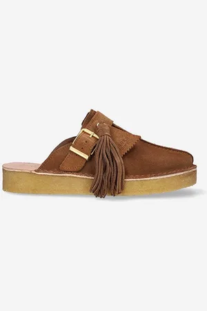 Clarks Klapki zamszowe damskie kolor