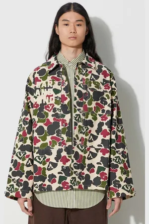 Billionaire Boys Club Koszula bawełniana Duck Camo męska kolor regular z kołnierzykiem klasycznym B23423