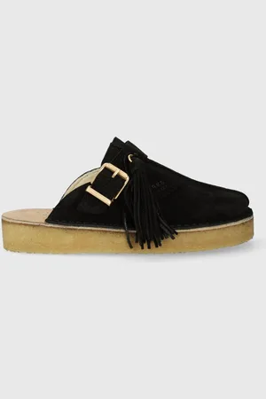 Clarks Clarks klapki zamszowe Trek Mule damskie kolor 26168577