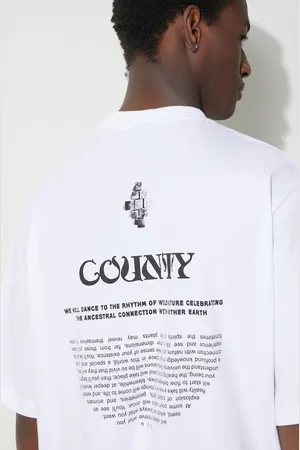 MARCELO BURLON T-shirt bawełniany County Manifesto męski kolor z nadrukiem CMAA054S24JER0080110