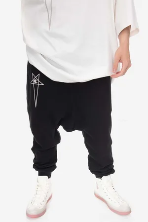 Champion Spodnie dresowe bawełniane kolor z nadrukiem CM02C9245-BLACK