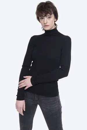 Norse projects Sweter z domieszką wełny damski kolor lekki z golfem NW45.0167.9999-9999