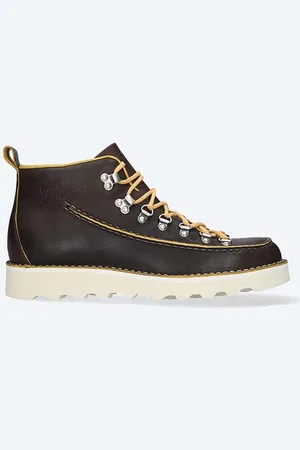 FRACAP Buty skórzane LINE męskie kolor LINE.A961-BROWN