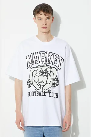 MARKET T-shirt bawełniany Offensive Line Uv T-Shirt męski kolor z nadrukiem 399001776