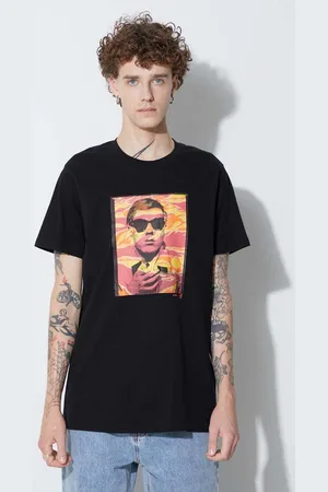 Maharishi T-shirt bawełniany Warhol Polaroid Portrait T-Shirt OCJ kolor z nadrukiem 9711.BLACK-BLACK
