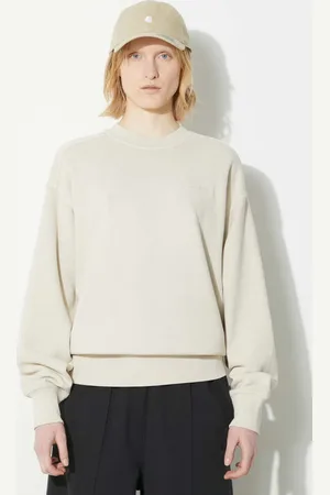Carhartt Bluza bawełniana Duster Script Sweat damska kolor gładka I033054.1YCGD