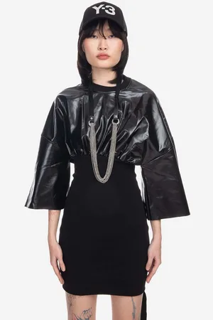 Rick Owens Rick Owens sukienka Cinched Tommy Mini Dress kolor mini dopasowana DS02B4505.JRU.BLACK-Black