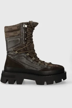 MISBHV Botki skórzane The Ibiza Boot damskie kolor na platformie 231BW109