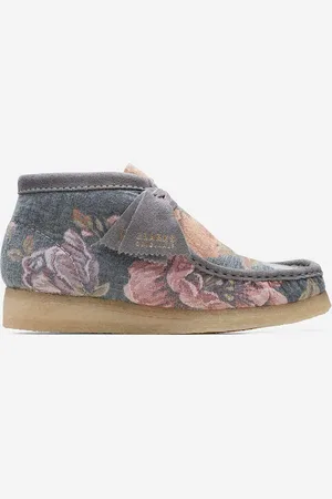 Clarks Półbuty Wallabee Boot damskie kolor na płaskim obcasie 26169842