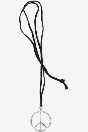 Pins & Needles Naszyjnik Peace Pendant - Deer Cord LQ015.SILVER-Black
