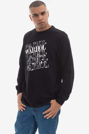 Maharishi Longsleeve bawełniany kolor z nadrukiem 9923.BLACK-BLACK