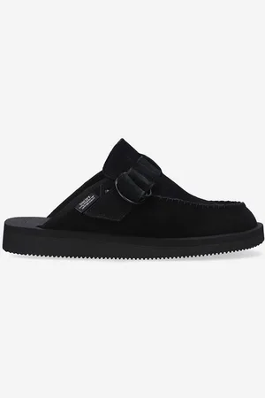 SUICOKE Klapki zamszowe kolor LEMI.SAB-BLACK.