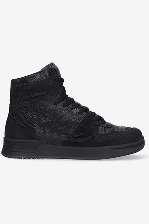 MISBHV Sneakersy skórzane Court kolor Court Sneaker 022BW409 BLACK 022BW409-BLACK