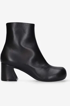Marni Botki skórzane damskie kolor na słupku TCMS008606.P4545-00N99