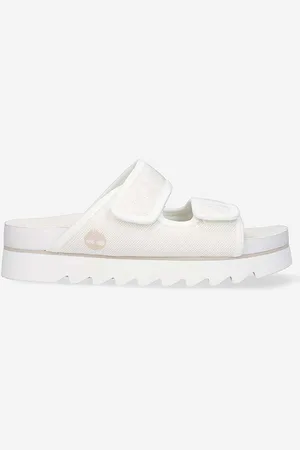 Timberland Klapki Santamonica Sunrise damskie kolor na platformie A419Q-WHITE