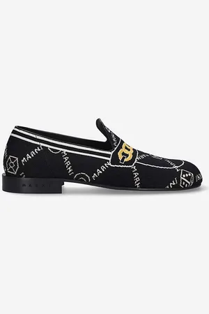 Marni Mokasyny Moccasin Shoe męskie kolor MOMR003802.P4601-BRAZOWY