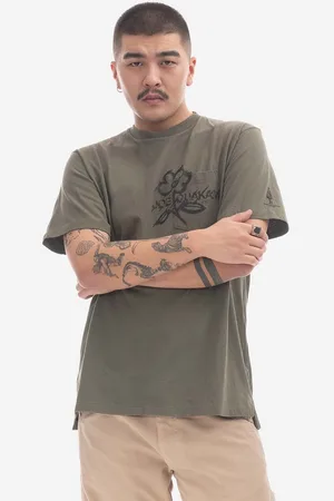 ENGINEERED GARMENTS T-shirt bawełniany kolor z nadrukiem 23S1H010.NLP016A-P016A