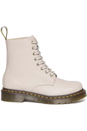 Dr. Martens Botki skórzane 1460 Pascal damskie kolor na płaskim obcasie DM30920348