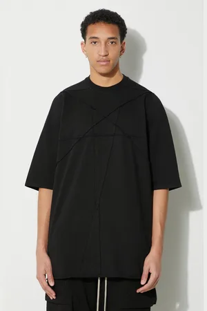 Rick Owens Rick Owens t-shirt bawełniany Jumbo T-Shirt męski kolor gładki DU01D1274.RIGET1.09
