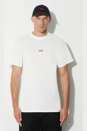 424 FAIRFAX T-shirt bawełniany kolor gładki 35M111RX.236533