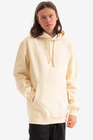 Maharishi Bluza bawełniana Miltype męska kolor z kapturem z aplikacją 9756.ECRU-ECRU
