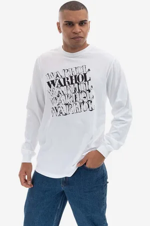 Maharishi Longsleeve bawełniany kolor z nadrukiem 9923.WHITE-WHITE