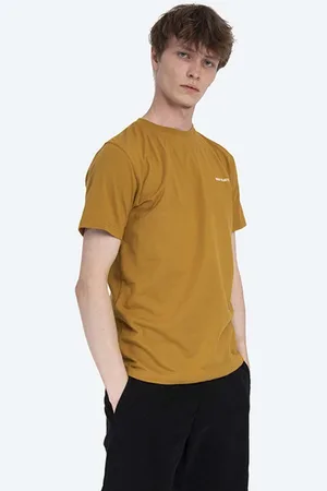 Norse projects T-shirt bawełniany kolor gładki N01.0546.3035-3035