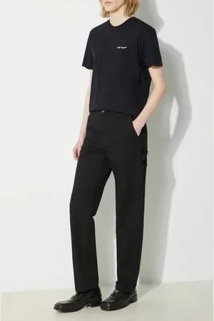 Carhartt Spodnie bawełniane Pierce Pant kolor proste high waist I033140.8902