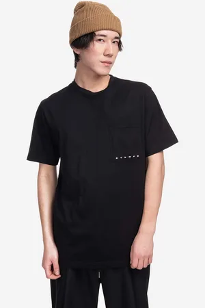 STAMPD T-shirt bawełniany kolor gładki SLA.M3098TE-BLK