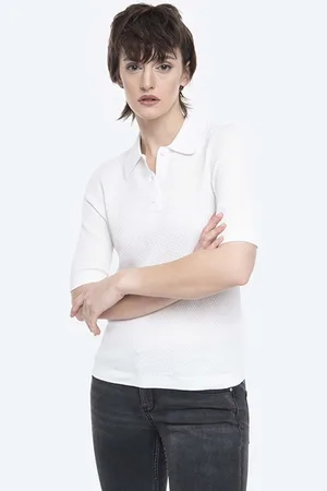 Norse projects T-shirt bawełniany Maj Cotton Piquet kolor NW45.0197.0957-0957