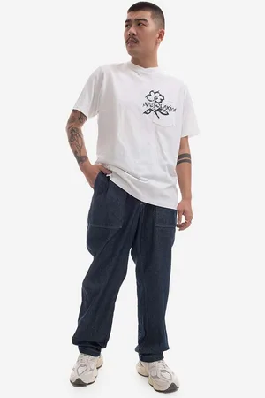 ENGINEERED GARMENTS T-shirt bawełniany kolor z nadrukiem 23S1H010.NLP014A-P014A