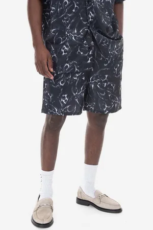 HAN Kjøbenhavn Szorty Chrome Tribal Printed Track Shorts męskie kolor M.132503-BLACK