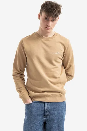 A.P.C. Bluza bawełniana Sweat Item męska kolor gładka COEAS.H27608-DARKNAVY
