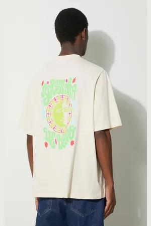 MARCELO BURLON T-shirt bawełniany Solsticio Over męski kolor z nadrukiem CMAA054S24JER0070C50