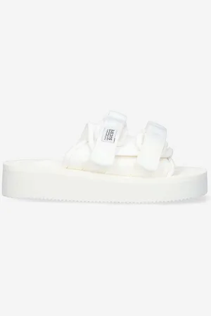 SUICOKE Klapki kolor MOTO.PO-WHITE.