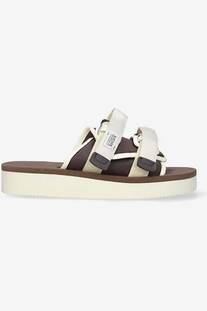 SUICOKE Klapki kolor MOTO.PO-WHITE.