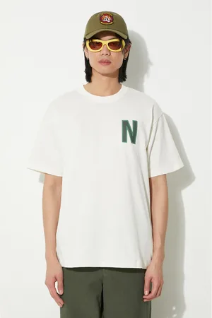 Norse projects T-shirt bawełniany Simon Loose Organic męski kolor z nadrukiem N01.0659.0957