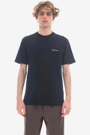 Norse projects T-shirt bawełniany kolor gładki N01.0606.7004-7004