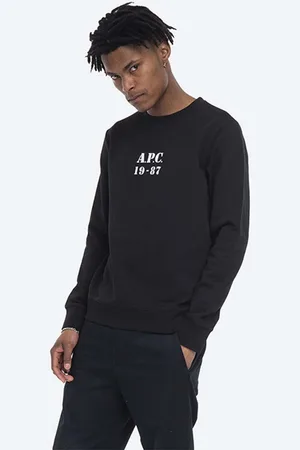 A.P.C. Bluza bawełniana Sweat Gaby męska kolor z nadrukiem COECQ.H27609-HEATHEREDG