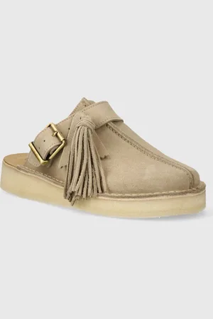 Clarks Klapki zamszowe Trek Mule damskie kolor 26176569