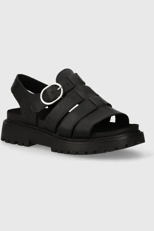 Timberland Sandały skórzane Clairemont Way damskie kolor na platformie TB0A635VW021