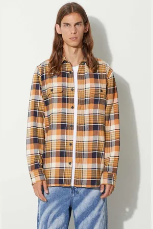 Filson Koszula bawełniana Vintage Flannel Work Shirt męska kolor regular z kołnierzykiem klasycznym FMCAM0016