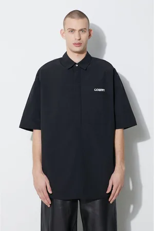 MARCELO BURLON Koszula Logo Nylon Over Shirt męska kolor relaxed z kołnierzykiem klasycznym CMGG005S24FAB0011001