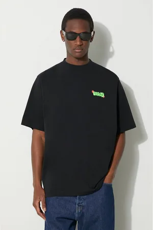 MARCELO BURLON T-shirt bawełniany Solsticio Over męski kolor z nadrukiem CMAA054S24JER0071050