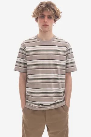 Norse projects T-shirt bawełniany kolor wzorzysty N01.0633.0920-0920