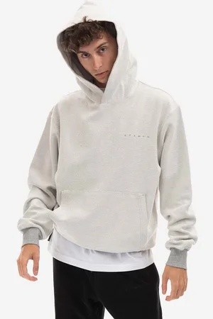 STAMPD Bluza bawełniana męska kolor z kapturem gładka SLA.M2982HD-HGR