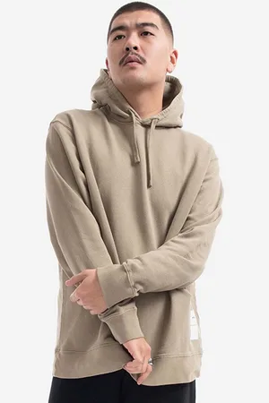 Norse projects Bluza bawełniana Fraser Tab Series Sweat męska kolor z kapturem gładka N20.1282.0966-0966