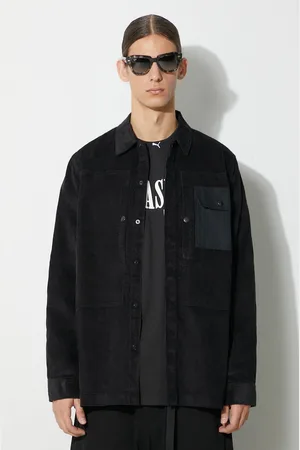 Maharishi Koszula sztruksowa Hemp Cord Utility Shirt kolor relaxed z kołnierzykiem klasycznym 4566.BLACK