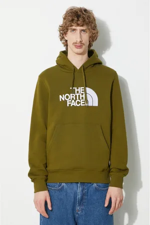 The North Face Bluza bawełniana M Drew Peak Pullover Hoodie męska kolor z kapturem z aplikacją NF00AHJYPIB1